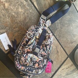 Vera Bradley Sling Backpack paisley design